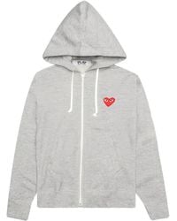 COMME DES GARÇONS PLAY - Heart Back Zip Hoodie - Lyst