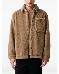 Napapijri - Fleece-Texture Logo-Patch Jacket - Lyst