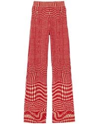 Burberry - Broek Met Pied-De-Poule Print - Lyst