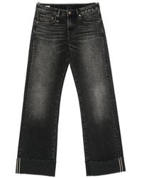 R13 - Effie Cuffed Jeans - Lyst
