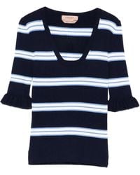 Twinset - Striped Top - Lyst
