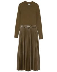 Jonathan Simkhai - Long-Sleeve Pleated Dress - Lyst