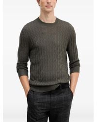 ARMANI EXCHANGE - Jersey Con Motivo Y Cuello Redondo - Lyst