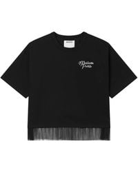 Musium Div. - Logo-Embroidered T-Shirt - Lyst