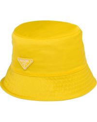 prada bucket hat neon