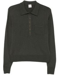 19.61 MILANO - Button-Fastening Chest-Pocket Polo Top - Lyst