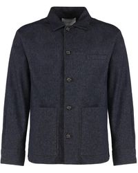 Paolo Pecora - Sobrecamisa Con Bolsillo De Parche - Lyst