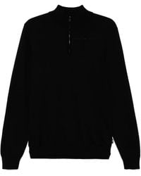 BOSS - Maglione Con Mezza Zip - Lyst