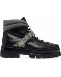 Bally - Lace-Up Leather Boots - Lyst