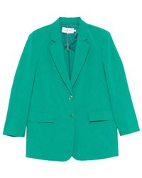 SIMONA CORSELLINI - Buttoned Blazer - Lyst