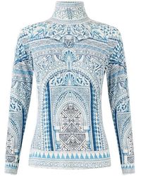 CAMILLA - Patterned Turtleneck T-Shirt - Lyst