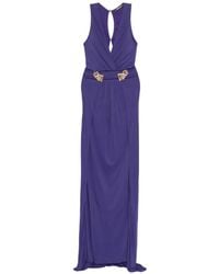 Roberto Cavalli - Robe Longue À Col V - Lyst