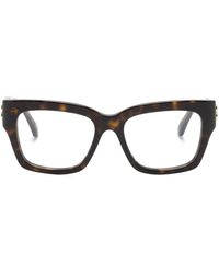 Balenciaga - Eckige Brille in Schildpattoptik - Lyst