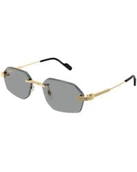 Cartier - Rimless Geometric-Frame Sunglasses - Lyst