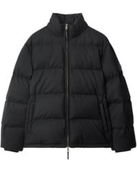 Burberry - Wollen Donsjack Met Ridderprint - Lyst