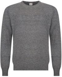 GALLIA - Crew-Neck Wool Sweater - Lyst