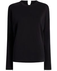 Another Tomorrow - Luxe Seamed Cotton T-Shirt - Lyst