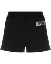 Moschino - Logo-Embellished Organic Cotton Shorts - Lyst