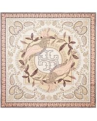 Tory Burch - Cockatoo Bandana Silk Square Scarf - Lyst