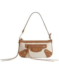 Balenciaga - Mini Le City Canvas Shoulder Bag - Lyst