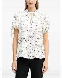 Silvian Heach - Alaxim Micro-Pattern Short-Sleeve Top - Lyst