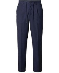 SELECTED - Drawstring Straight-Leg Trousers - Lyst