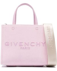 Givenchy - Mini cabas rose à logo - Lyst