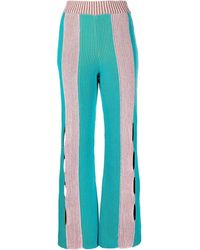 ANDERSSON BELL - Striped-Knit Trousers - Lyst