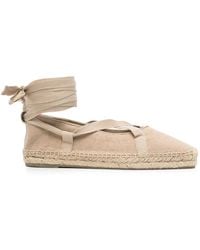 Castañer - Tie-Fastening Flat Espadrilles - Lyst