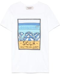 ALESSANDRO ENRIQUEZ - Printed T-Shirt - Lyst