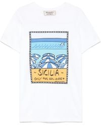 ALESSANDRO ENRIQUEZ - Printed T-Shirt - Lyst
