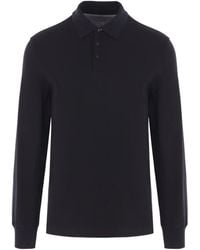 Brunello Cucinelli - Long-Sleeve Polo Shirt - Lyst