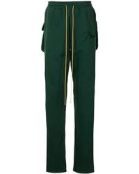 Rhude - Oversize Flap-Pocket Logo-Embroidered Track Pants - Lyst