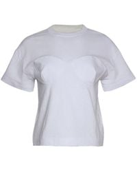 Sacai - Crew Neck Short-sleeve T-shirt - Lyst