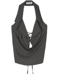 Low Classic - Backless Halterneck Top - Lyst