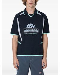 METALWOOD STUDIO - Piping Logo-Motif Polo Shirt - Lyst