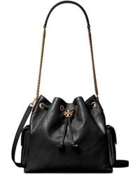 Tory Burch - Charlie Quilted Drawstring Shoulder Bag - Lyst