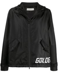 Golden Goose - Hooded Logo Print Jacket - Lyst