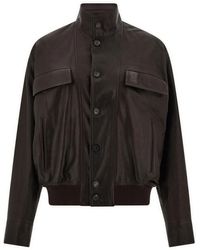 Ferragamo - Klassische Lederjacke - Lyst