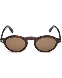 Tom Ford - Aristotele Sonnenbrille Mit Rundem Gestell - Lyst