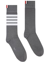 Thom Browne - Gestreifte Socken - Lyst