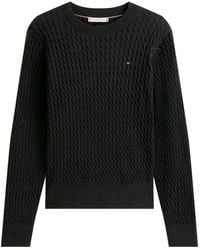 Tommy Hilfiger - Cable-Knit Crew-Neck Sweater - Lyst