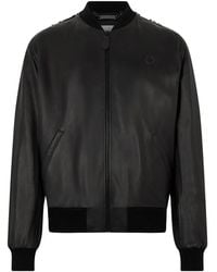 Philipp Plein - Leather Bomber Dragon Skull Jacket - Lyst