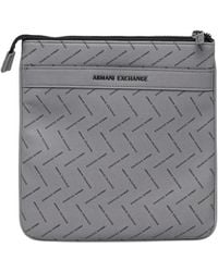 ARMANI EXCHANGE - Logo-Print Messenger Bag - Lyst