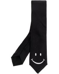 Moschino - Smiley-Motif Silk Tie - Lyst