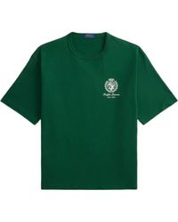 Polo Ralph Lauren - Crest-Embroidered Jersey T-Shirt - Lyst
