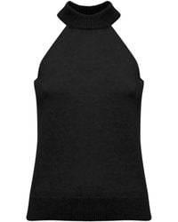 Laneus - Gestricktes Neckholder-Top - Lyst