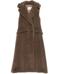 Max Mara - Boario Double-Breasted Sleeveless Coat - Lyst