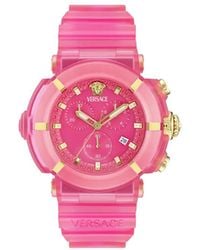 Versace - V-Real Active Chrono 45Mm Watch - Lyst