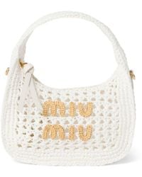 Miu Miu - Wander Crochet-knit Shoulder Bag - Lyst